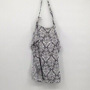 Udder Cover Breastfeeding Nursing Cover Gray White Print
